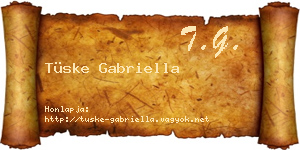 Tüske Gabriella névjegykártya