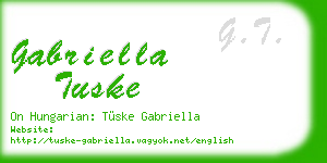 gabriella tuske business card