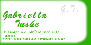 gabriella tuske business card